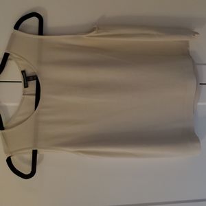 Eileen Fisher bone silk shell size small